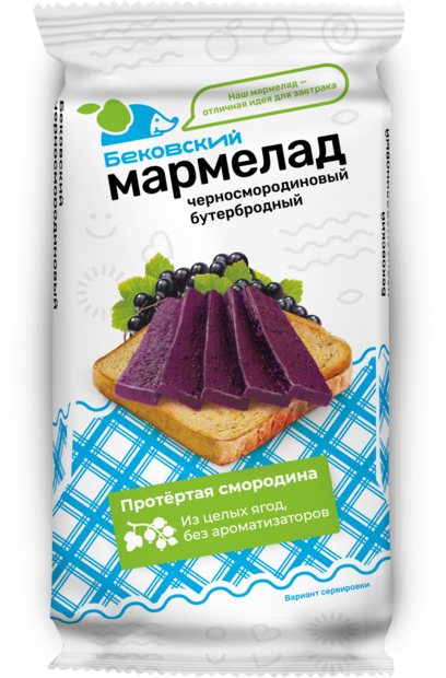 Бековский черносмородиновый бутербродный мармелад