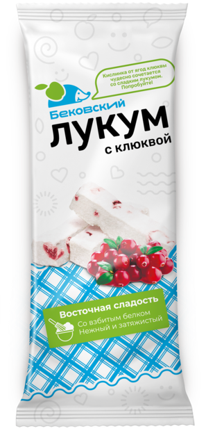 Бековский лукум с клюквой