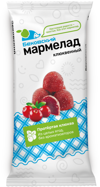 Бековский клюквенный мармелад