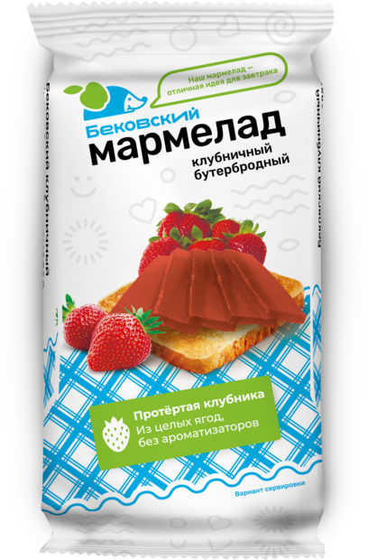 Бековский клубничный бутербродный мармелад