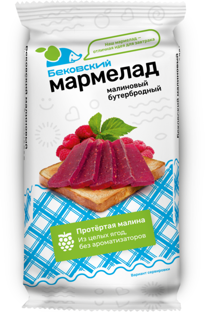 Бековский малиновый бутербродный мармелад